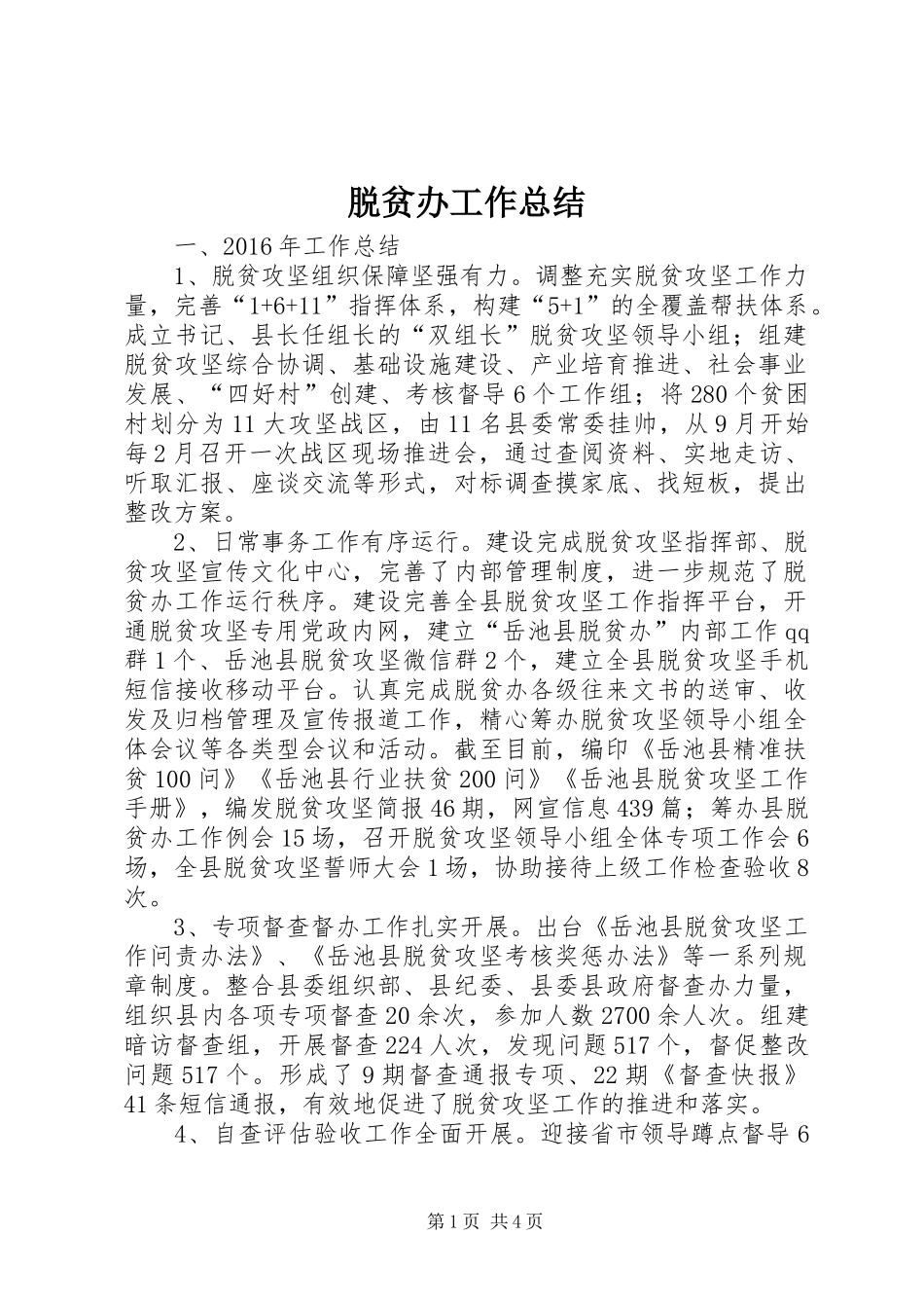 脱贫办工作总结_第1页