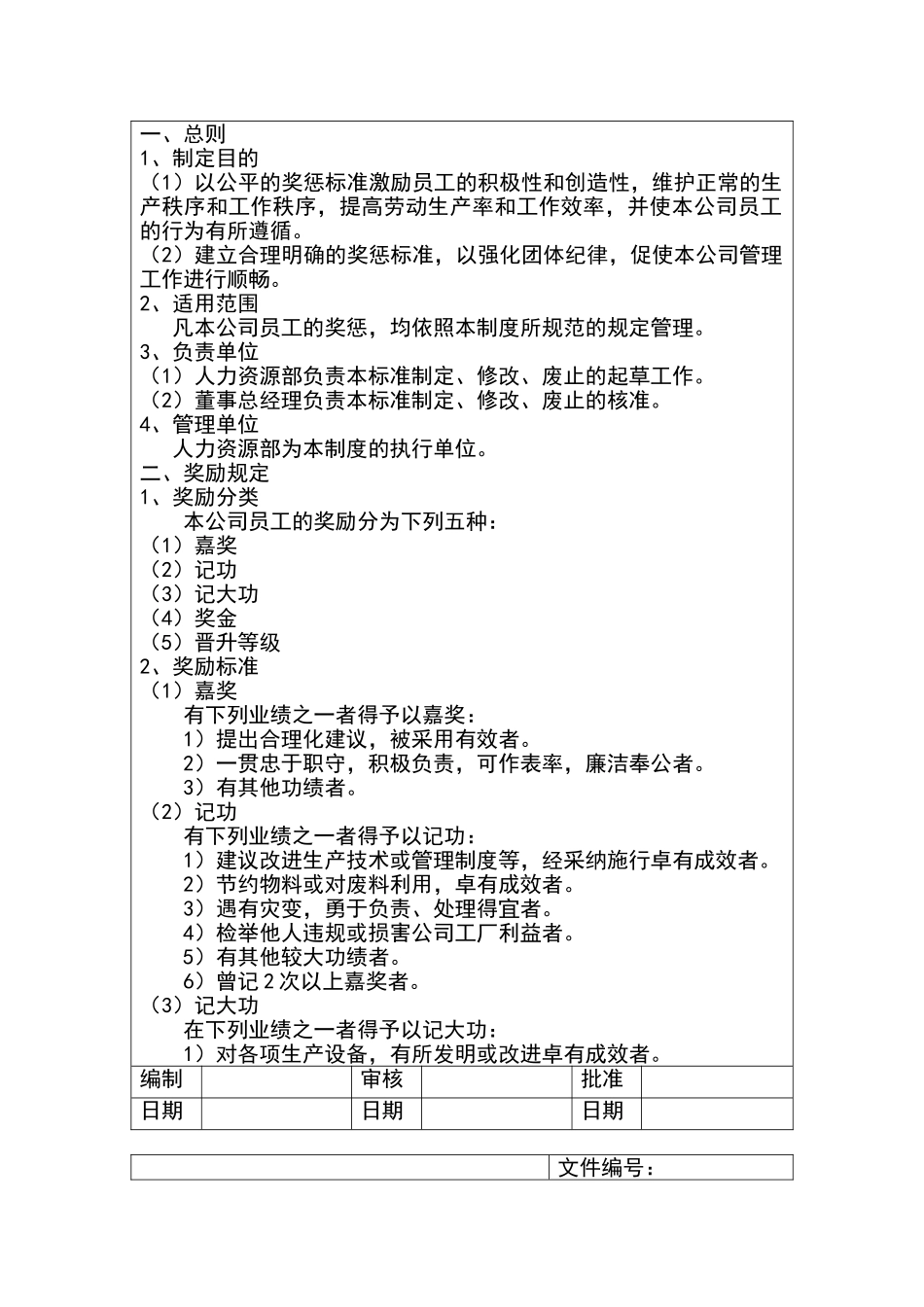 公司员工奖惩制度_第2页