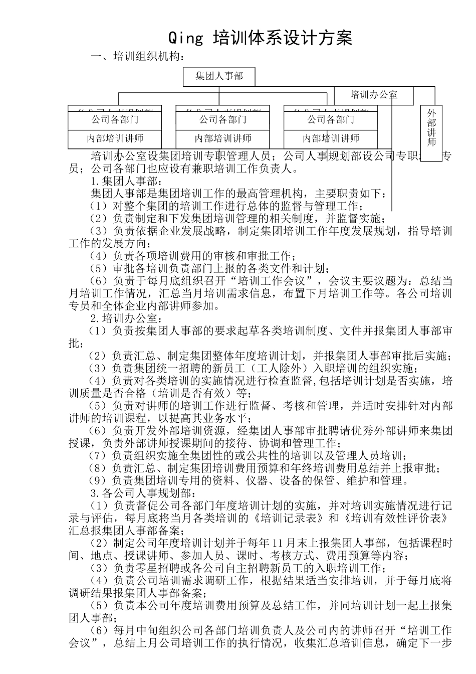 公司培训体系设计方案_第1页