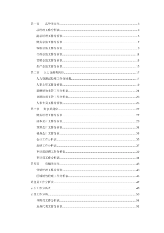 工作分析(职位说明系统)