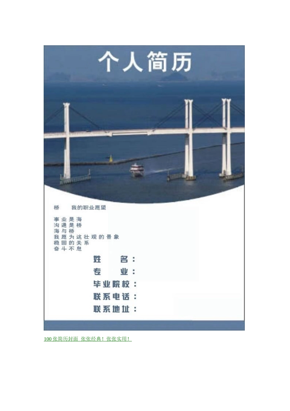 简历封面100张_第2页