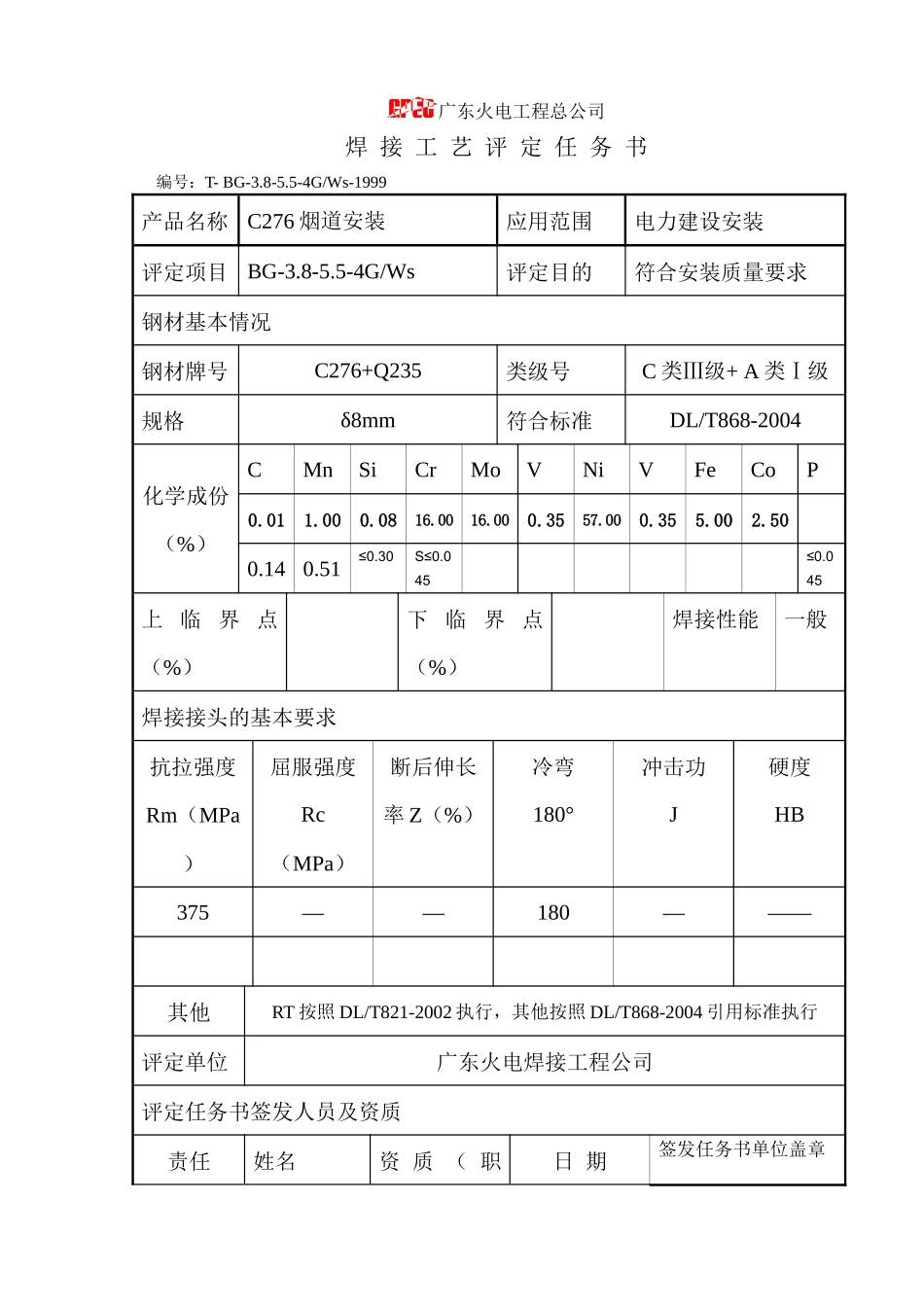 C276+碳钢垂直固定焊接工艺评定_第2页