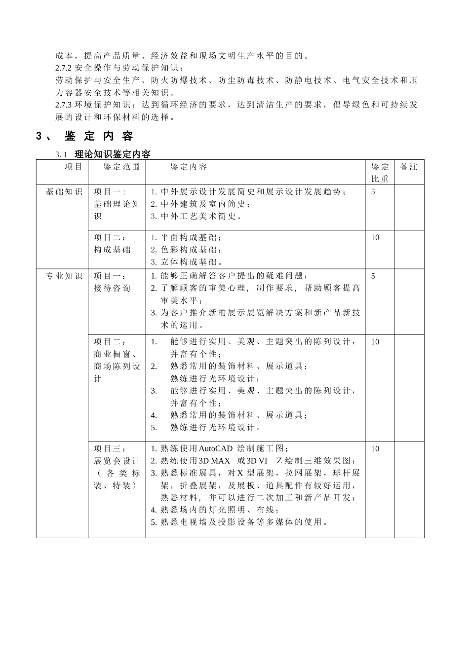 会展设计师技师考核大纲_第3页