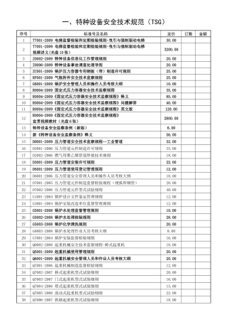 特种设备安全技术规范（TSG）