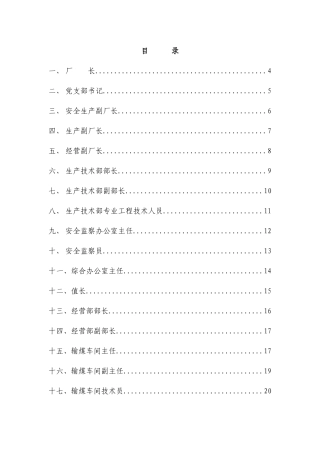 电厂安全生产管理责任制