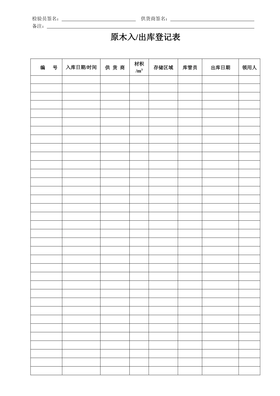 旋切车间营运准备的表格集合_第3页