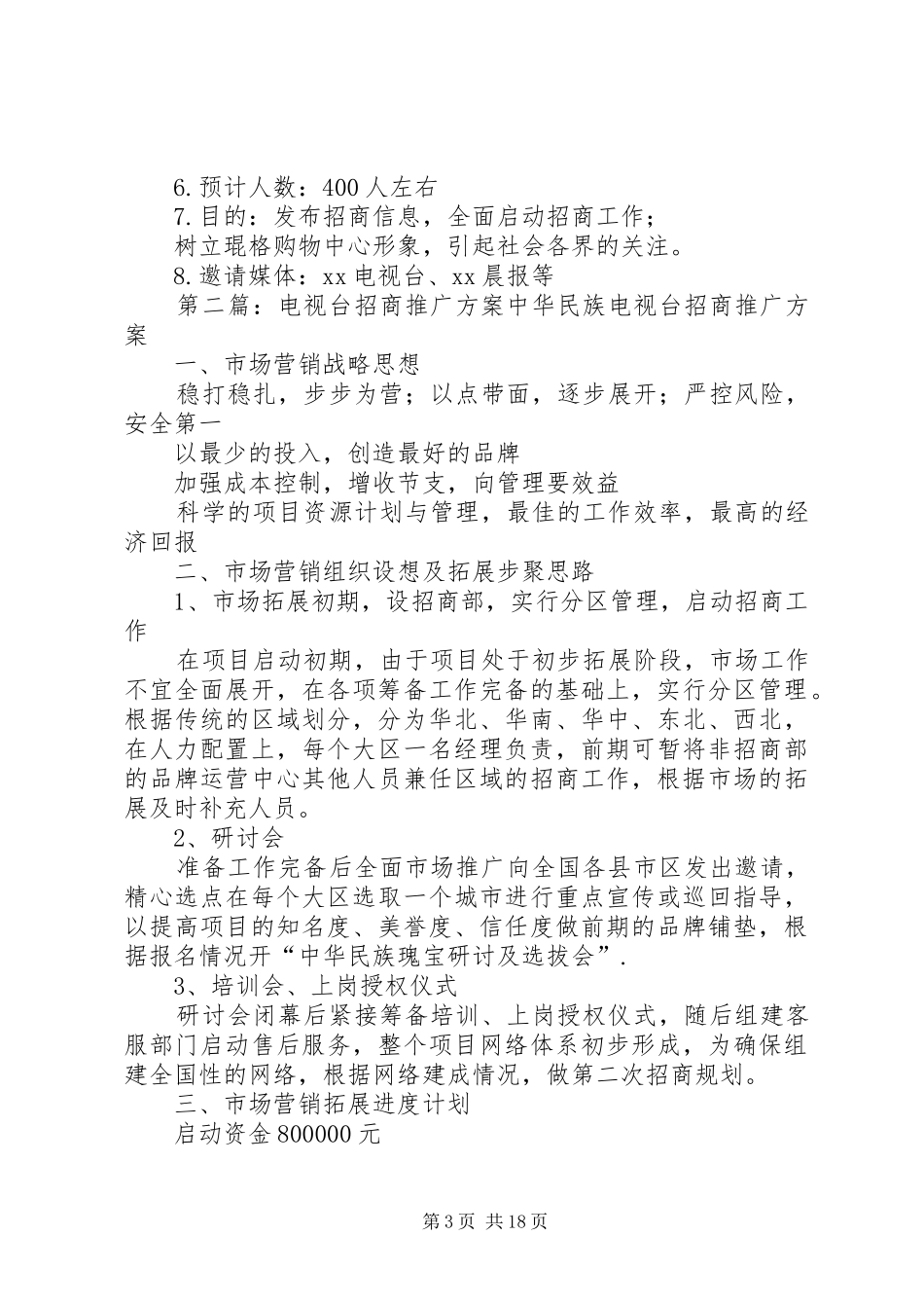 某商业招商推广实施方案_第3页