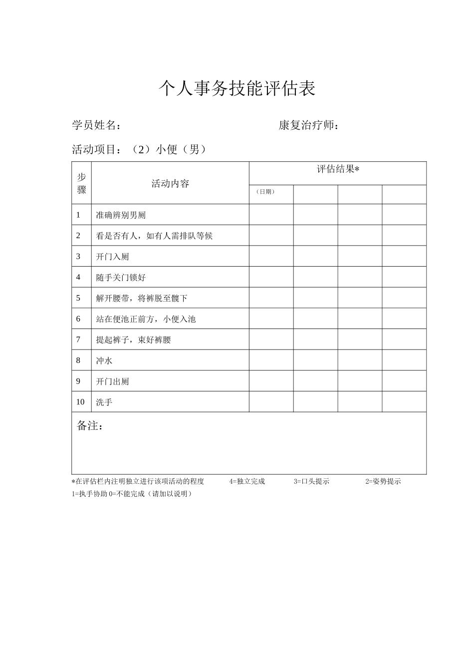 个人事务评定1到48项_第2页