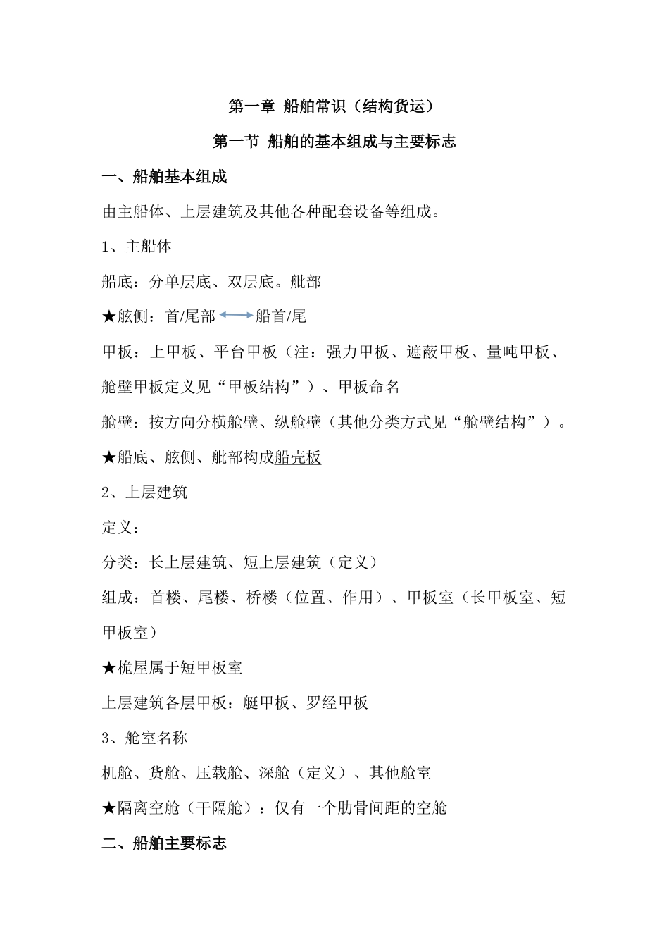 船舶结构与设备知识点_第2页