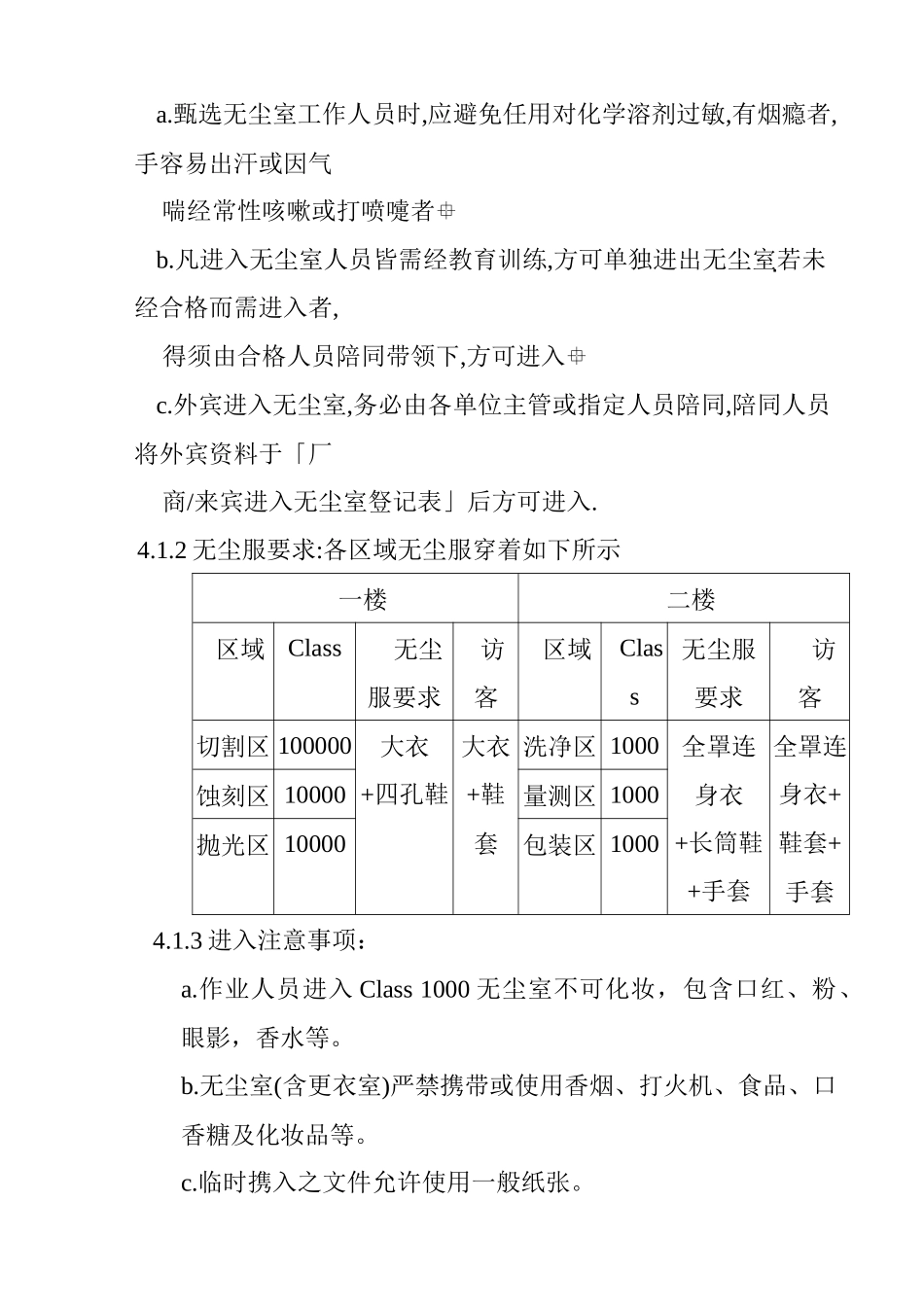 无尘室作业管理规范_第2页