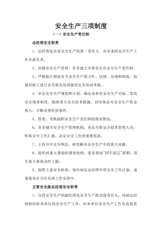 安全生产三项制度（34页）