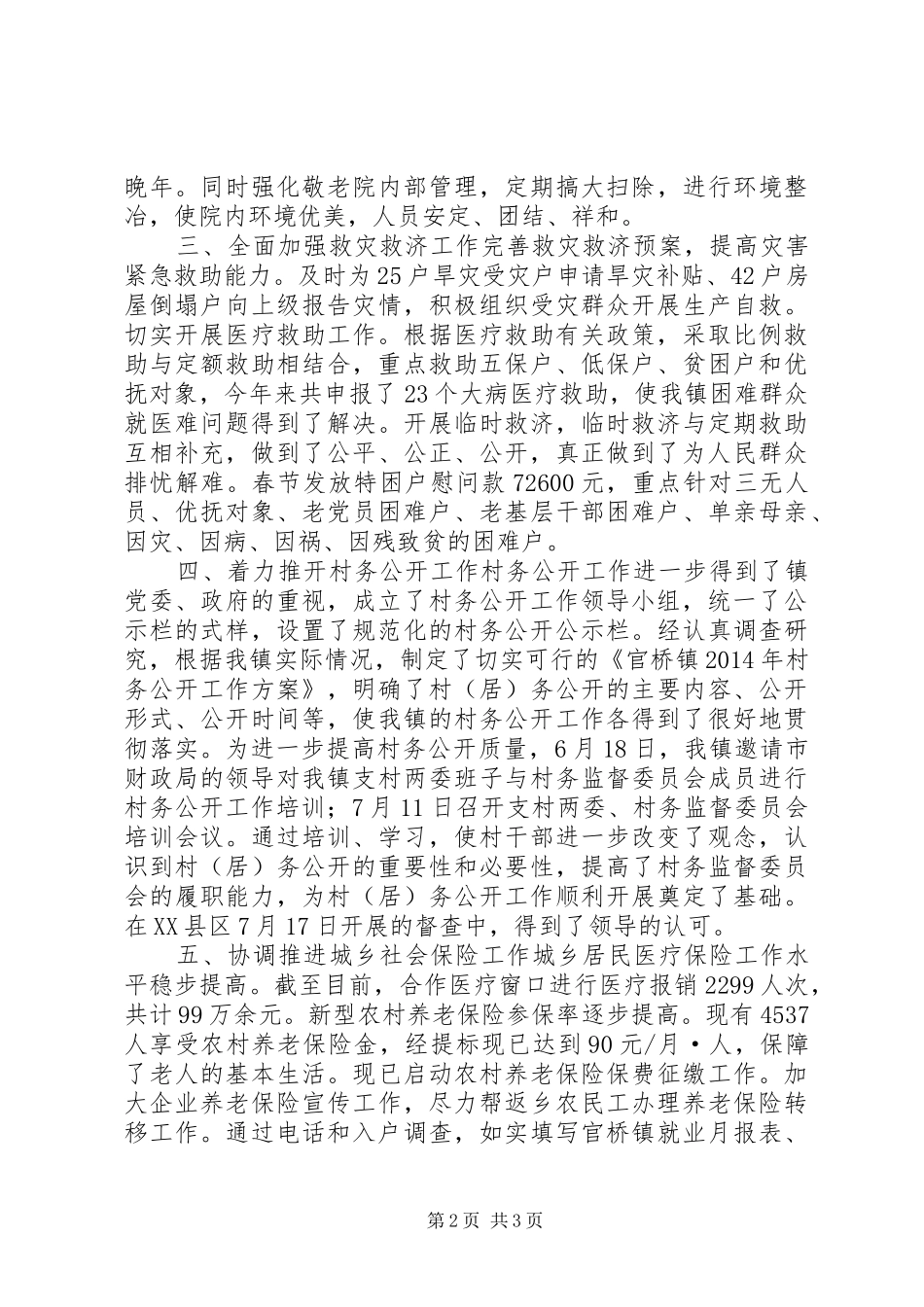 镇社会事业发展办公室的XX年总结_第2页