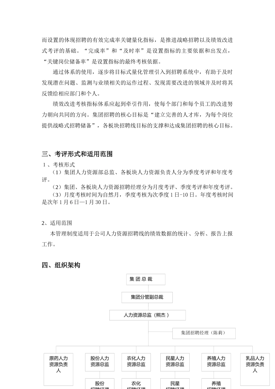 公司人力资源部招聘线绩效考核方案_第2页