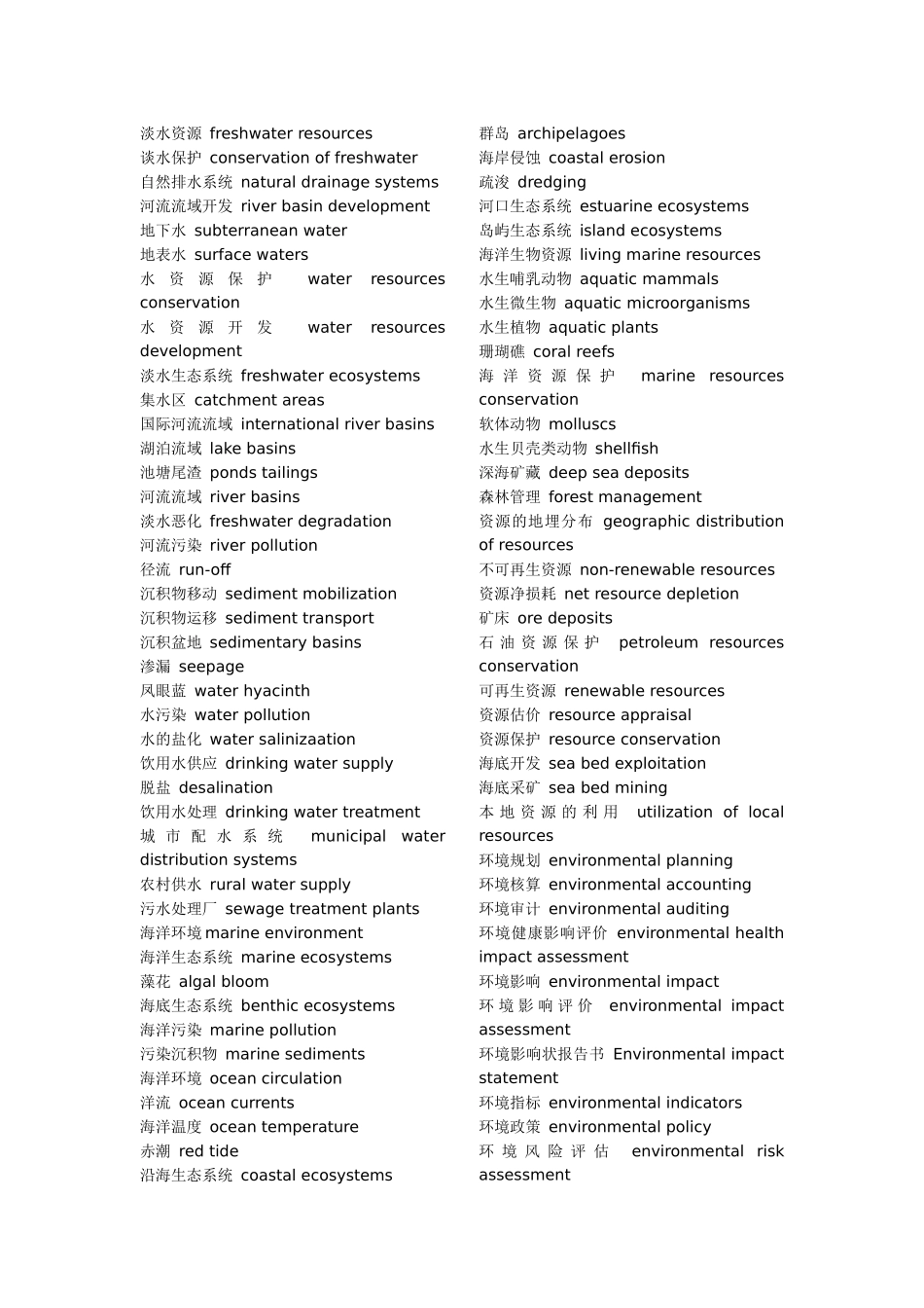 环境工程英文词汇_第3页