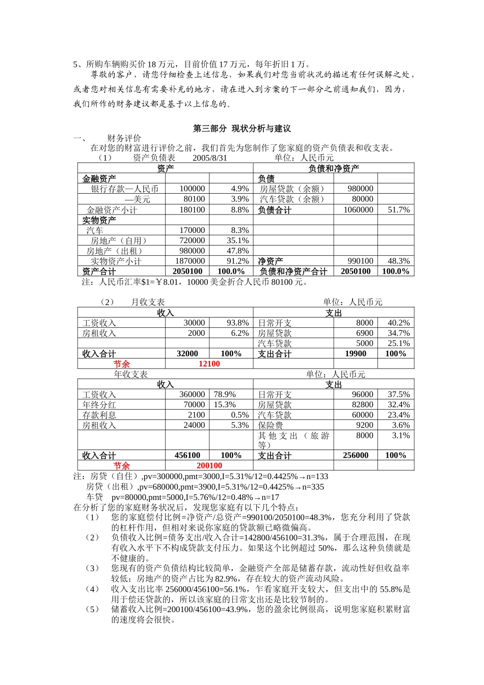 个人理财规划书参考_第2页