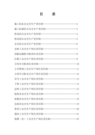 煤矿安全生产责任制1