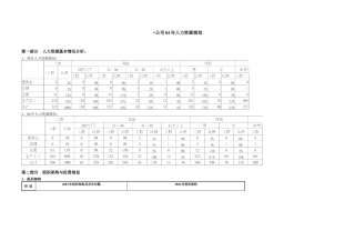 公司04年人力资源规划
