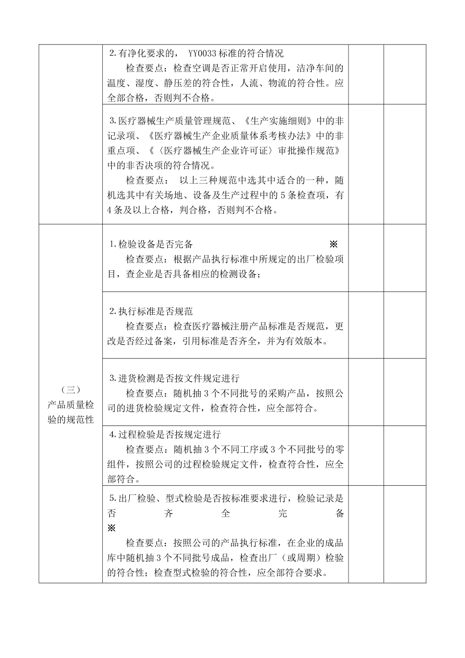 市南区医疗器械生产经营使用单位自查表_第2页