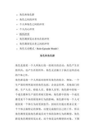 个人与角色之间的冲突管理