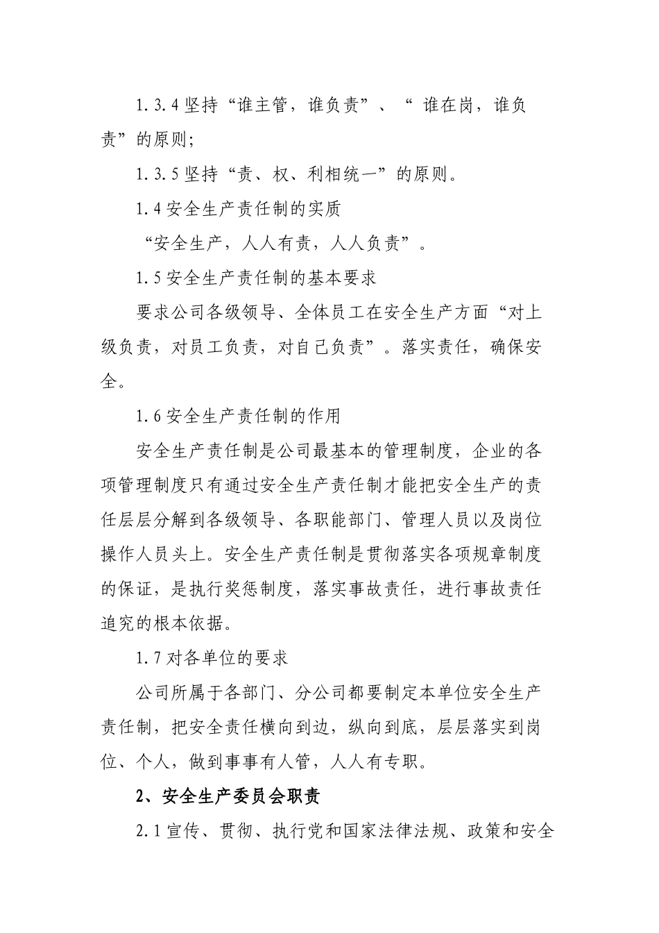 企业安全生产责任制_2_第2页