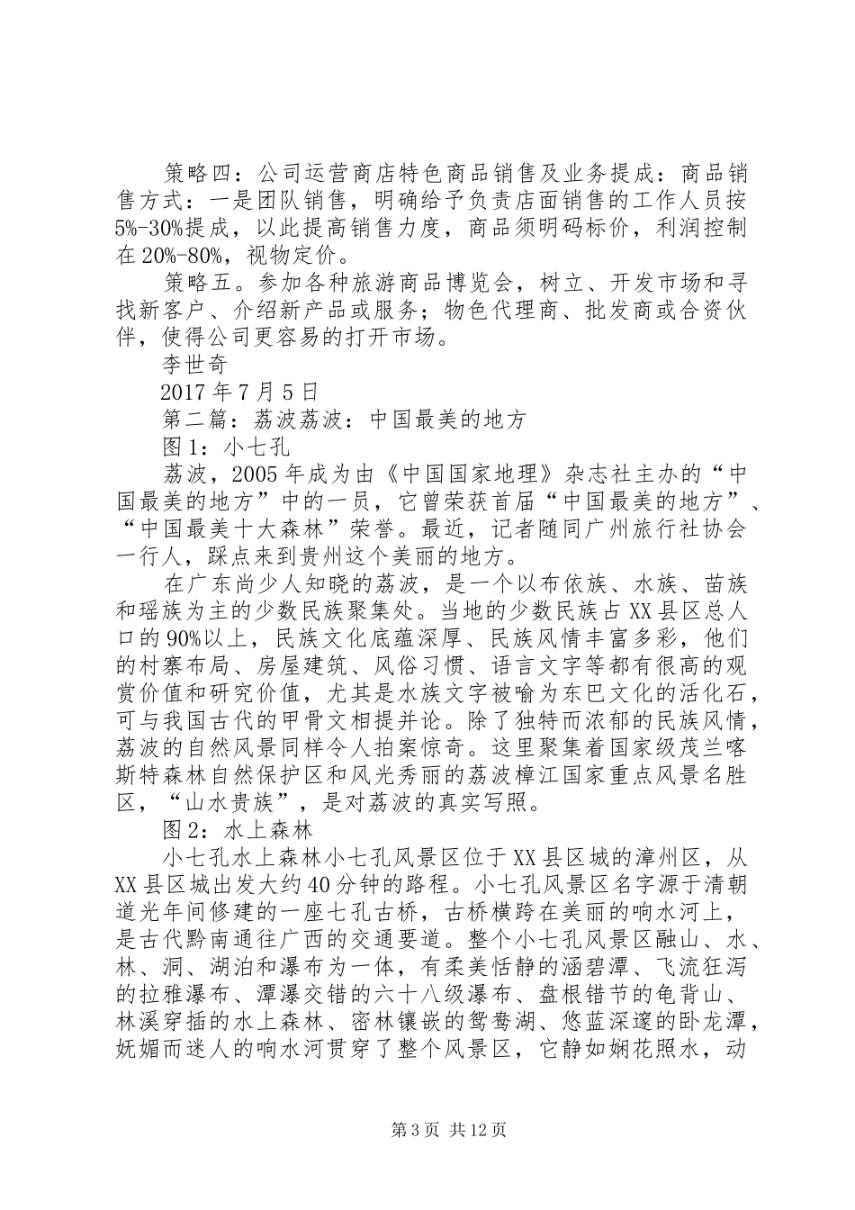 荔波旅游商品销售方案_第3页