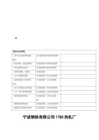宁波某热轧厂高压水系统设备规程