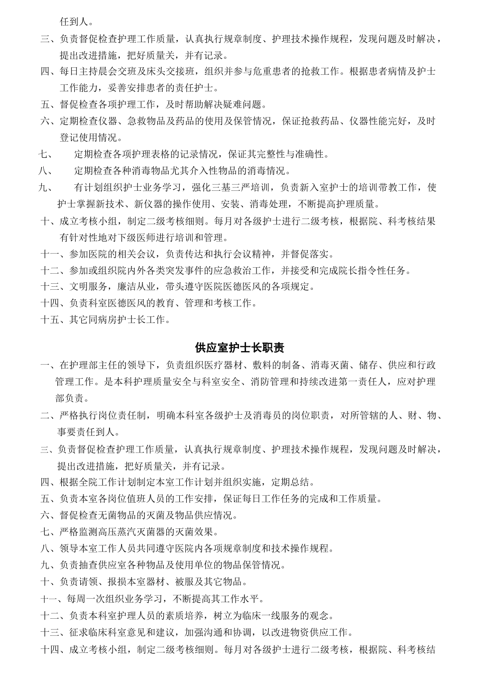 各层级护士职责范本_第2页
