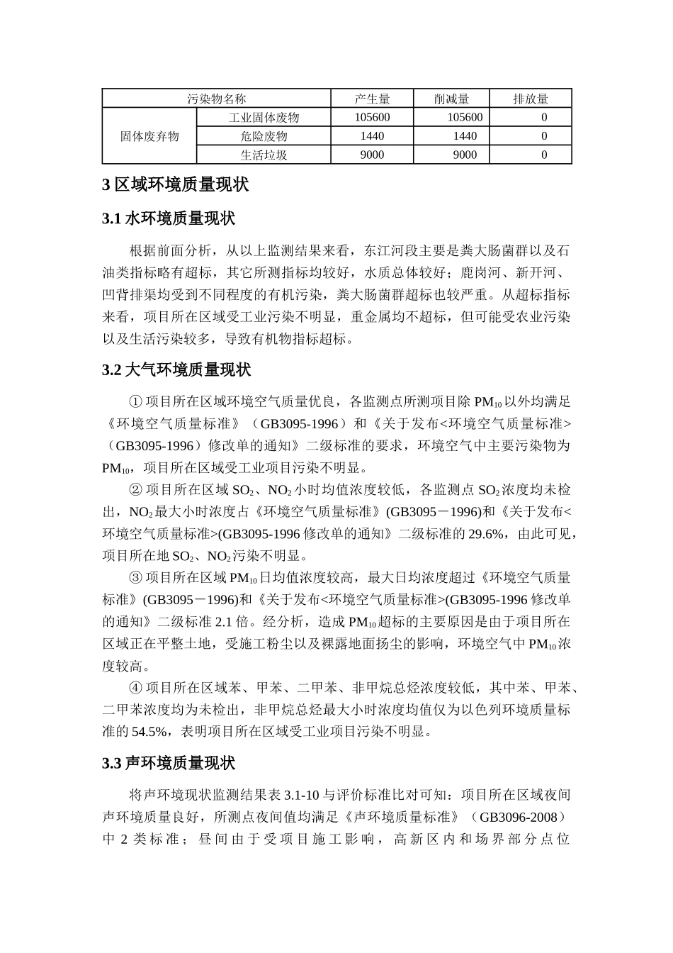 惠州市东江科技开发区环境影响报告书简本-惠州市东江_第2页