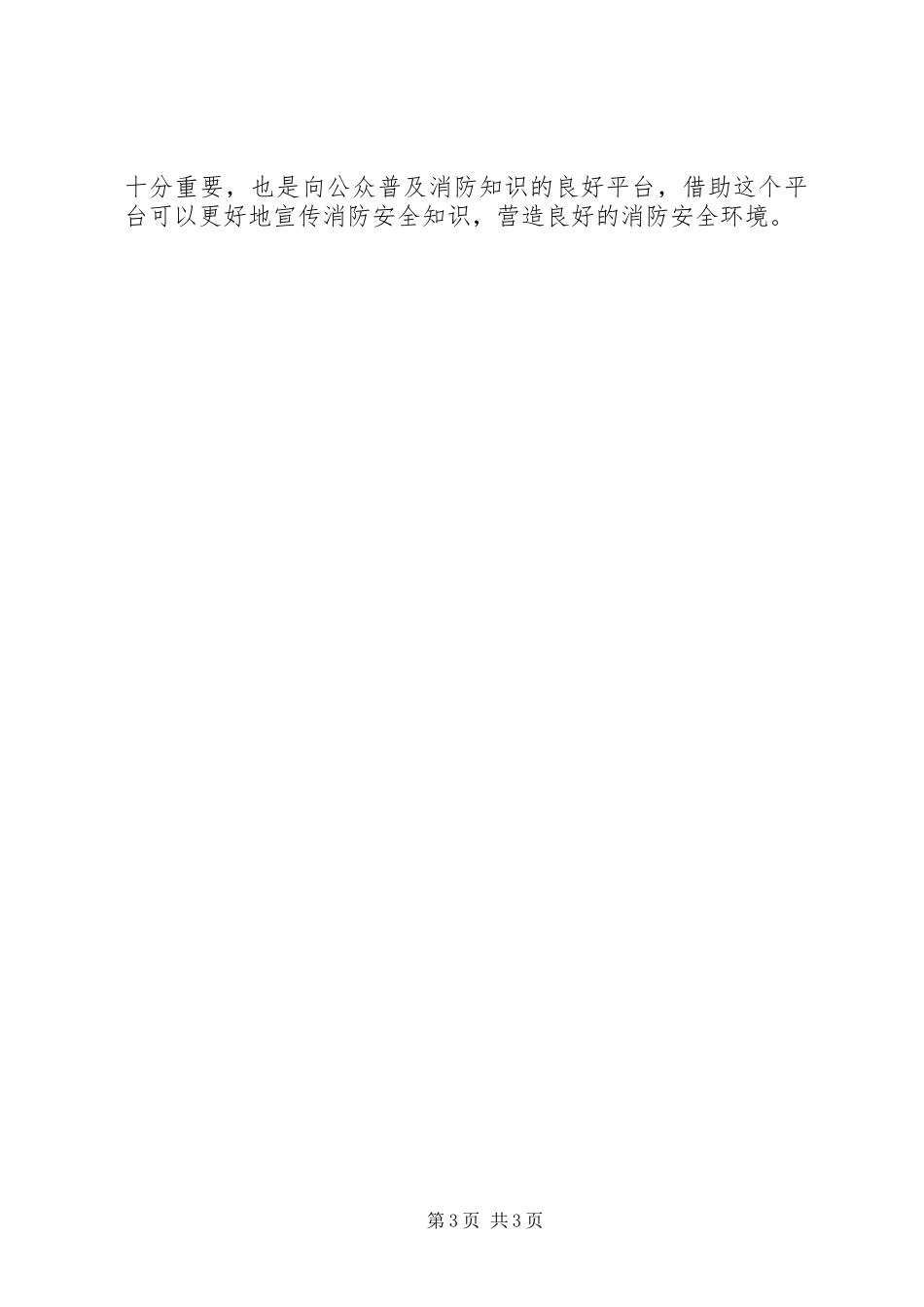 迎消防宣传日开展消防宣传活动总结_第3页