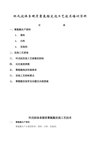 发泡工艺资料