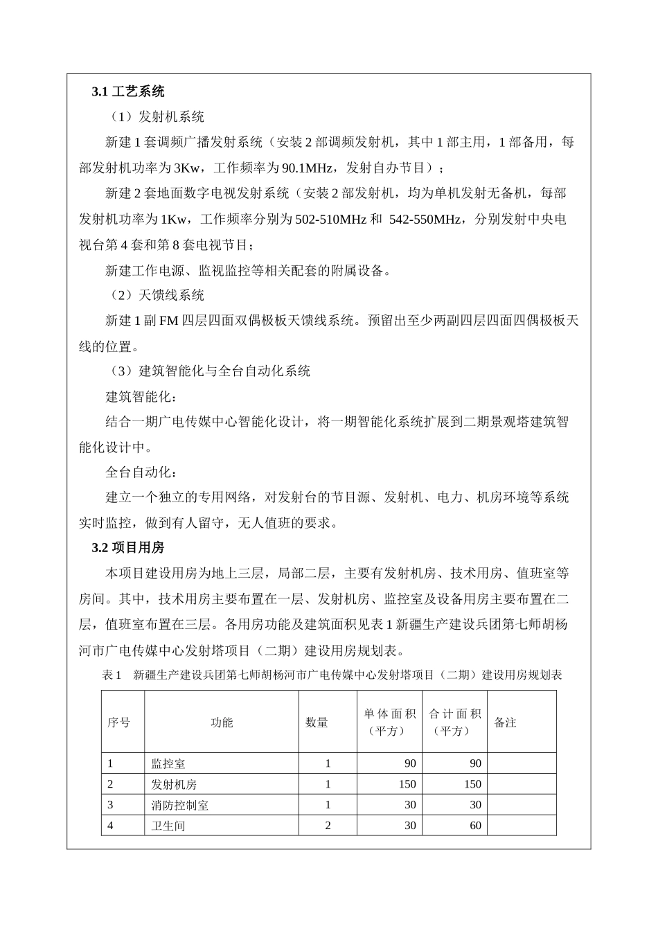 新疆生产建设兵团第七师胡杨河市广电传媒中心发射塔项目环境影响报告表_第3页