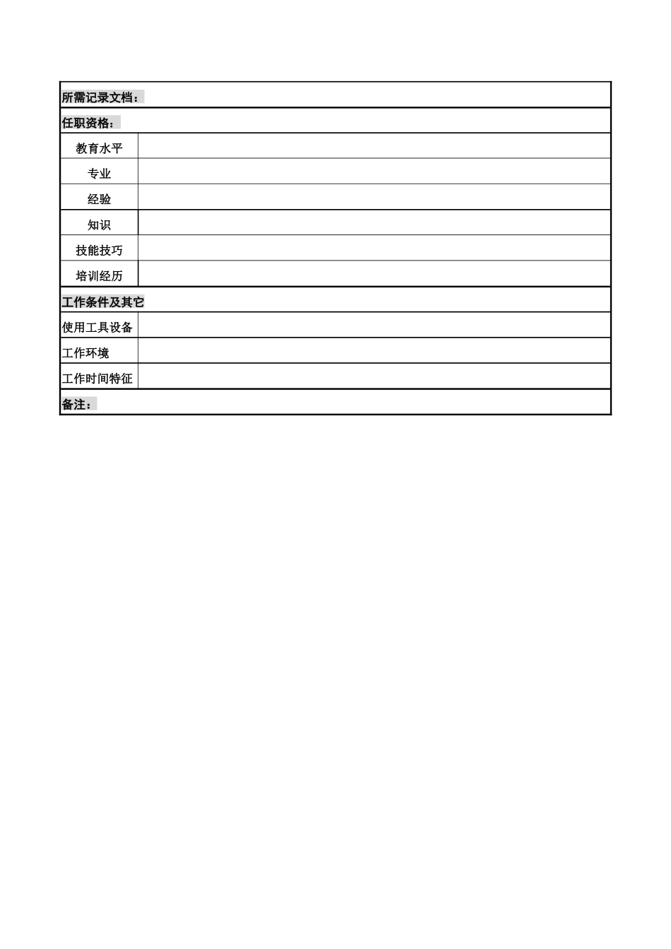 记元光电岗位说明书_第3页