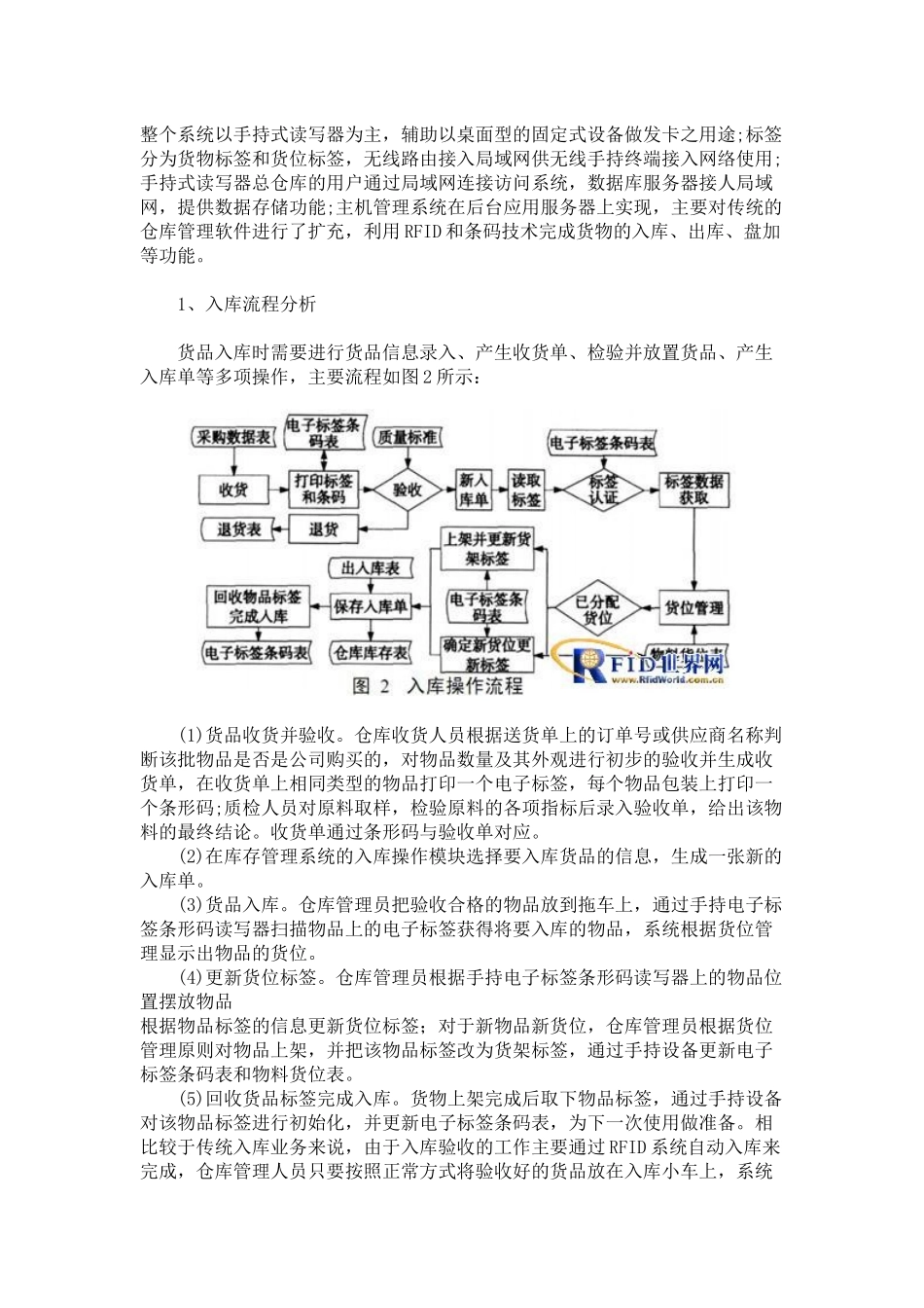 基于RFID和条形码的智能化仓库管理系统_第3页