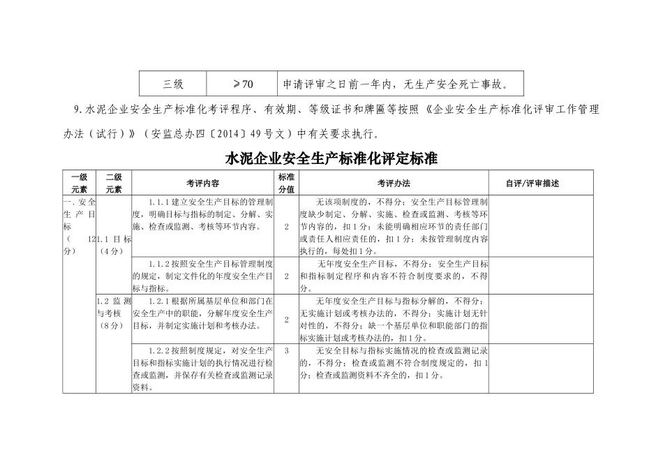 《水泥企业安全生产标准化评定标准》_第3页