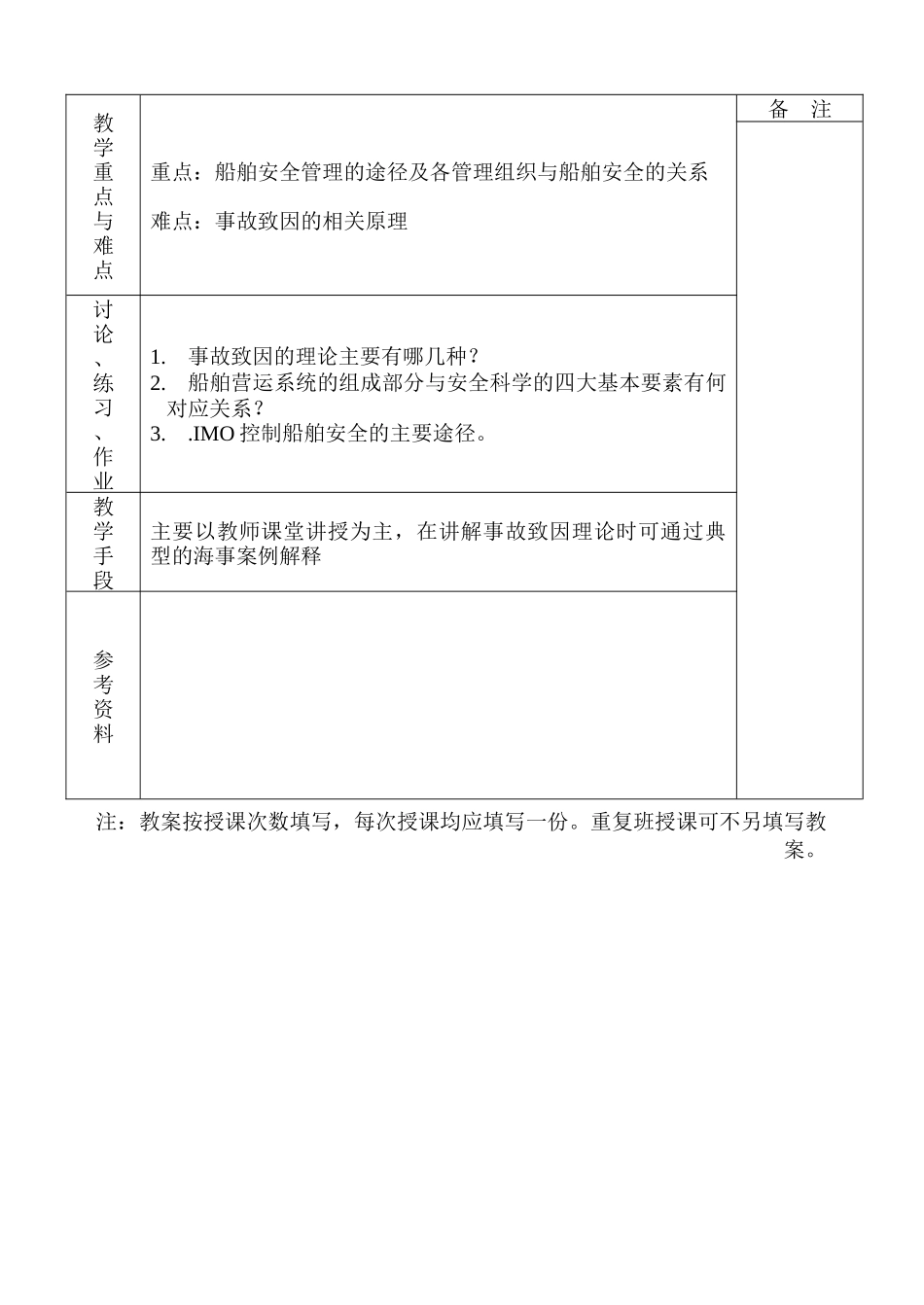 《船舶安全与管理》授课教案_第3页