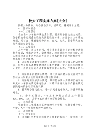 校安工程方案[大全]