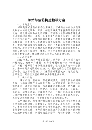 邮站与信箱构建指导实施方案