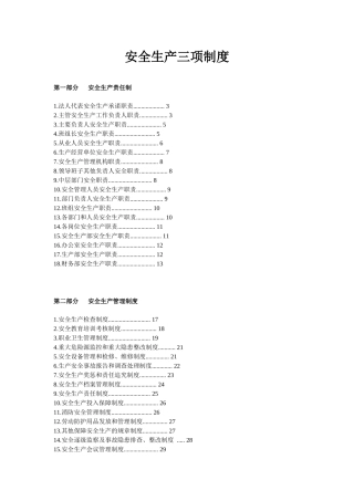水泥厂安全生产三项制度(新)