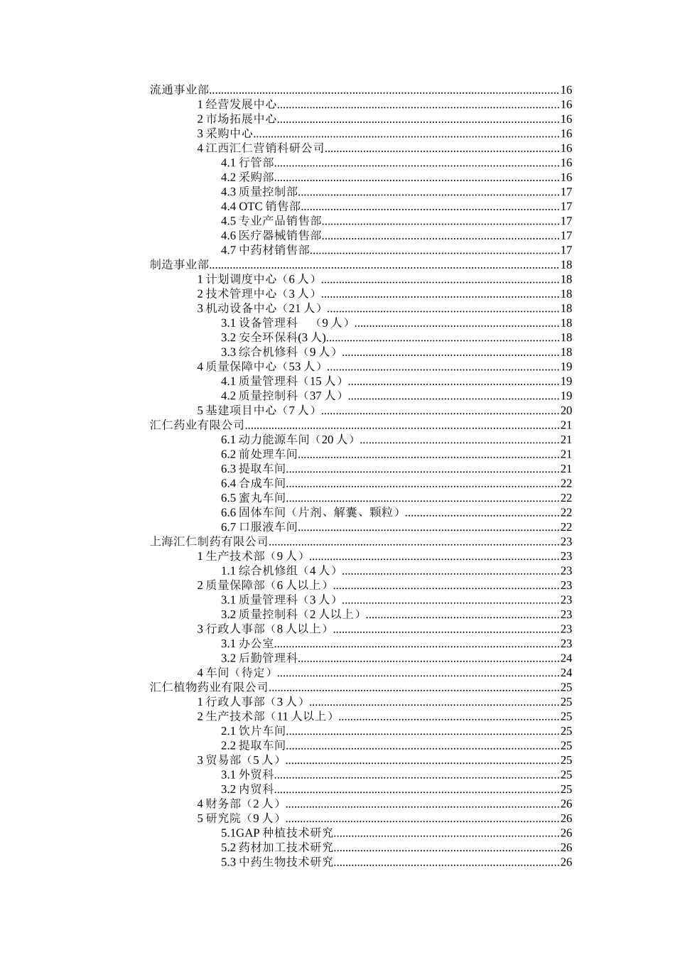 汇仁组织结构设计：岗位设置部分（集成版）_第3页