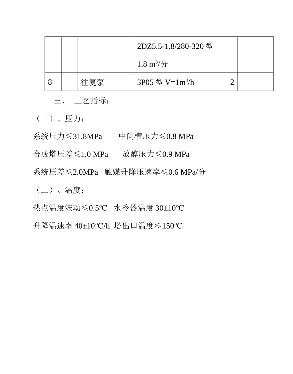 制氨分厂工艺操作规程_第3页