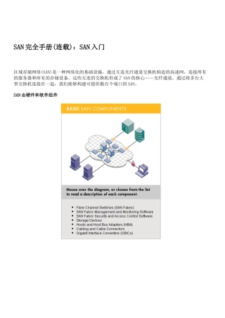 SAN与同类技术的比较