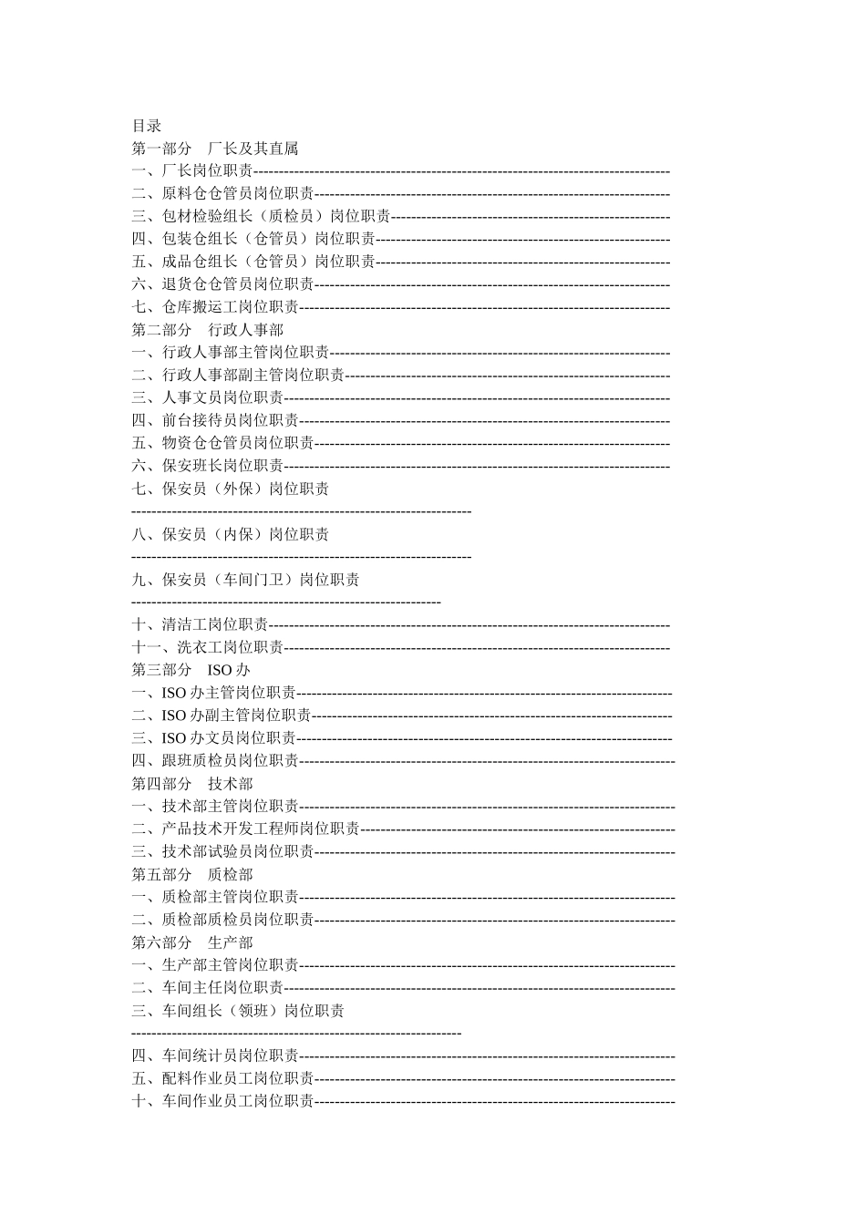 工厂岗位职责_第1页