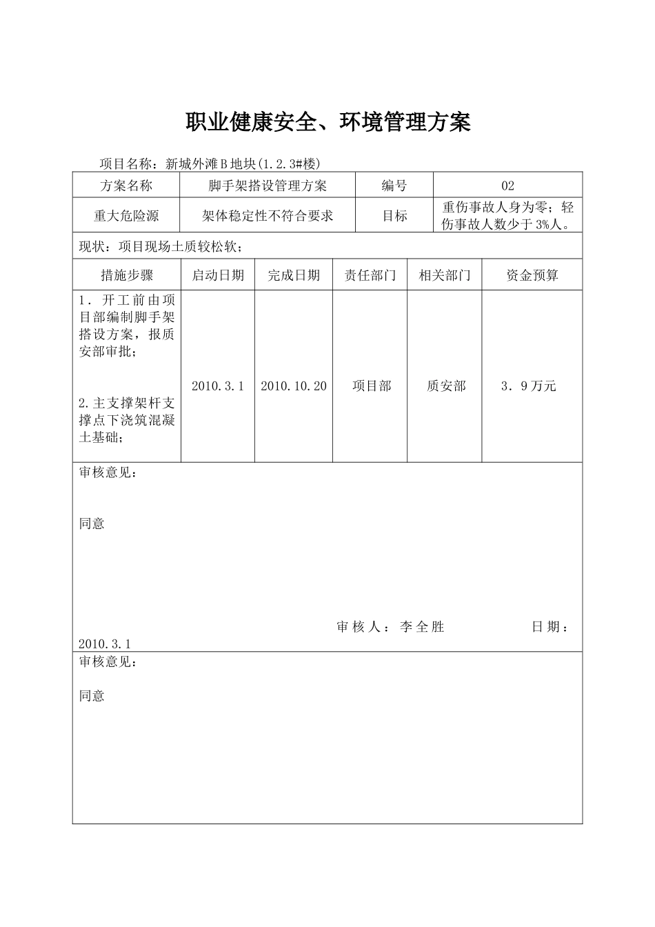 职业健康安全、环境管理方案_第2页