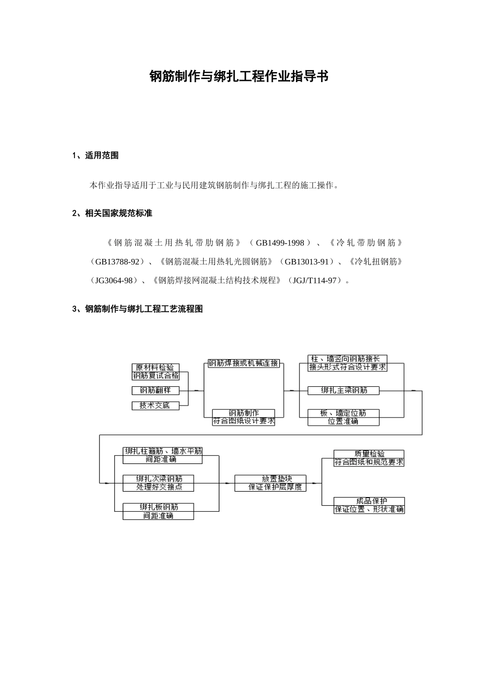 钢筋制作与绑扎工程作业指导书_第3页