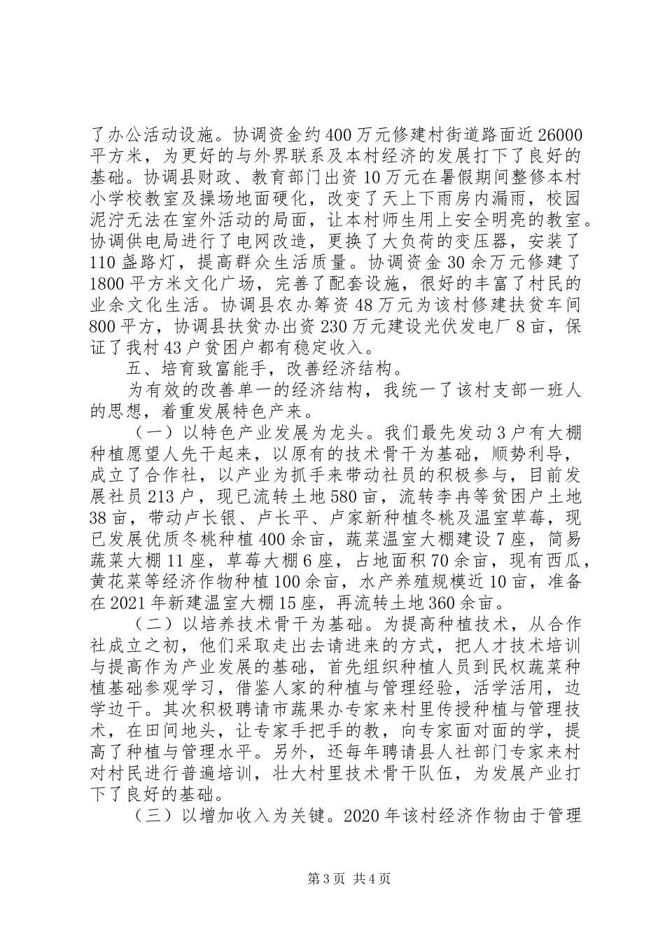 驻村第一书记驻村以来工作总结_第3页