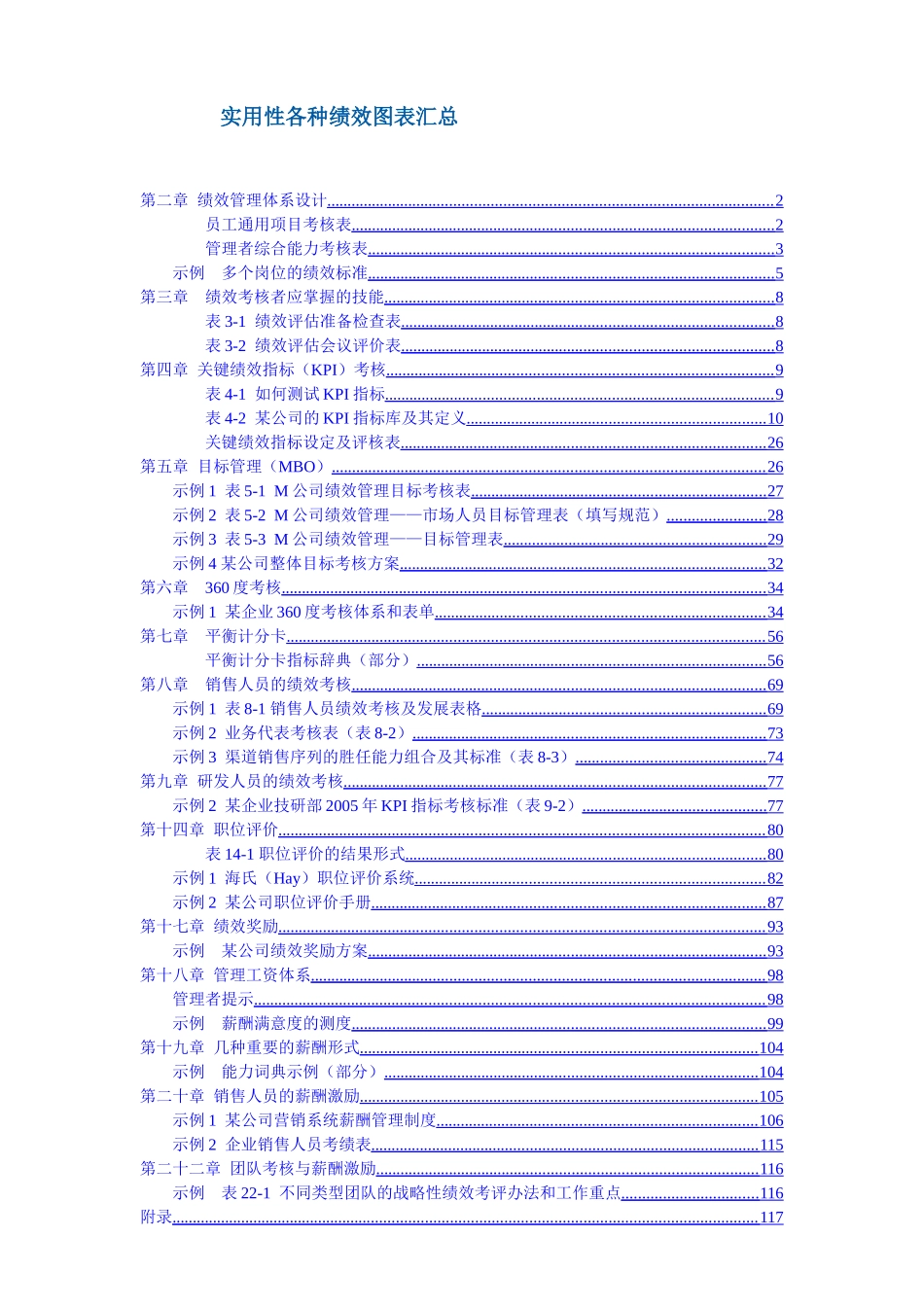 华为实用性各种绩效图表汇总(149页)4级_第1页