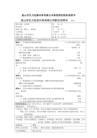 工作分析与职务说明书-精品推荐