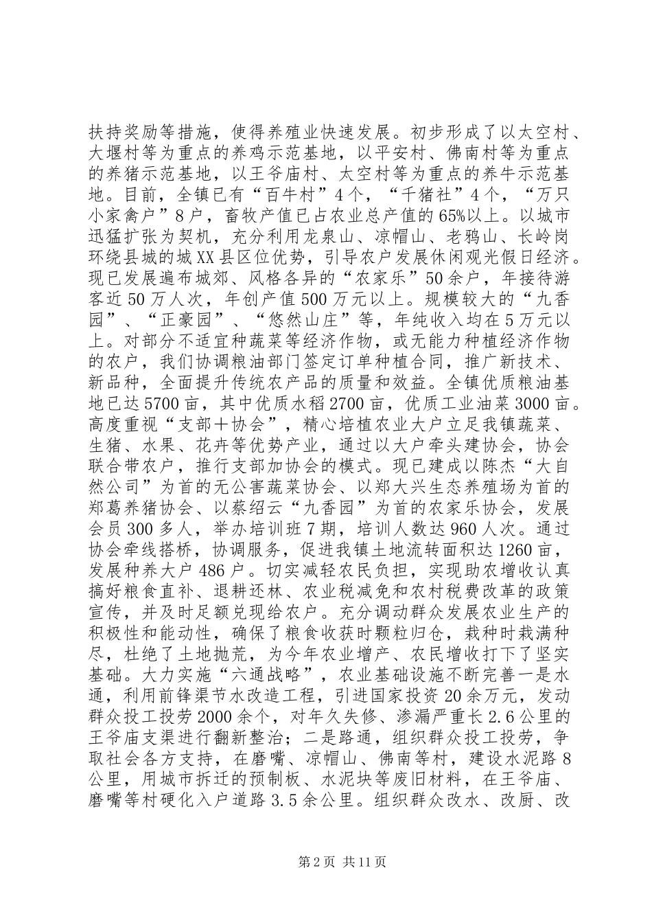 镇政府20XX年度工作总结_第2页