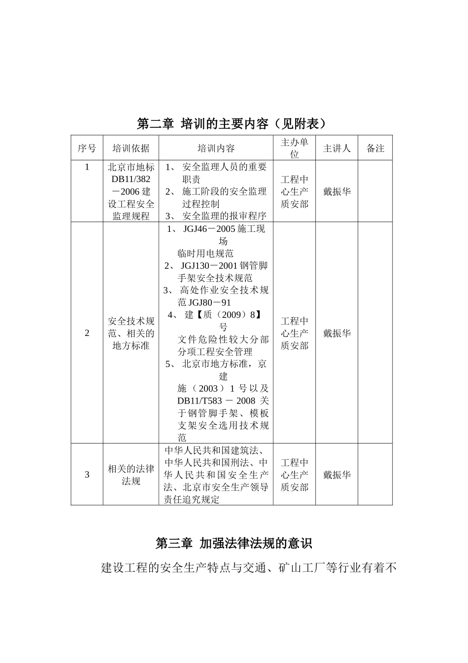 监理人员安全知识培训大纲_第2页