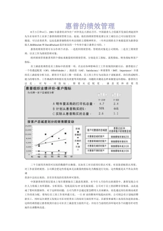 惠普的绩效管理